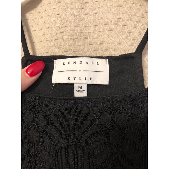 Kendall and Kylie black lace tank - Picture 3 of 3